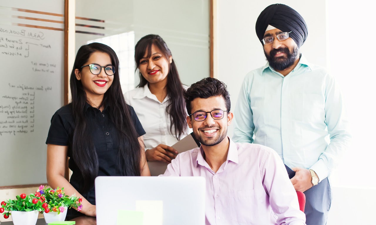 Indian business team