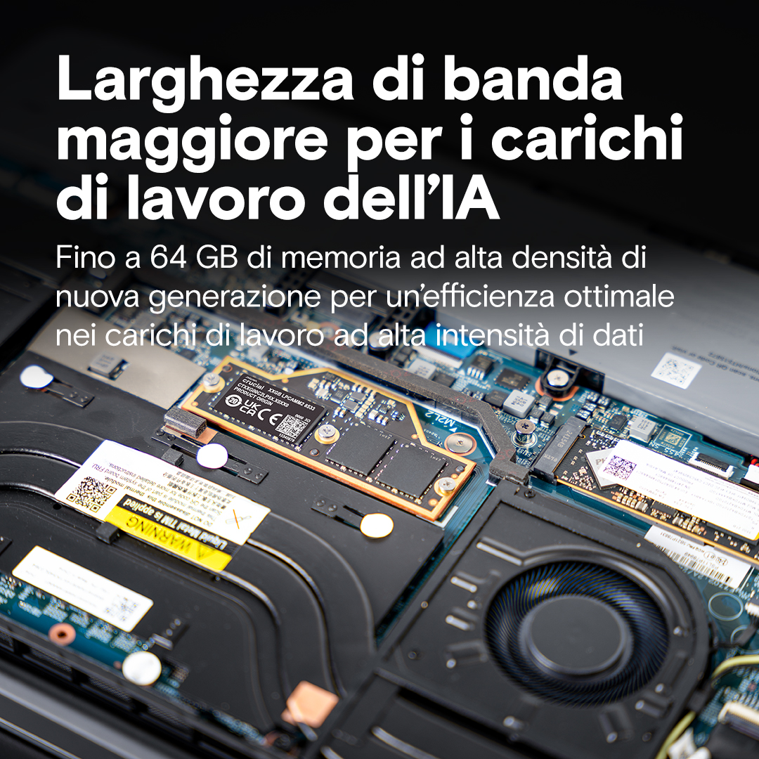 Crucial 64GB LPCAMM2 LPDDR5X- 7500 memory | CT64G75C2LP5X | Crucial IT
