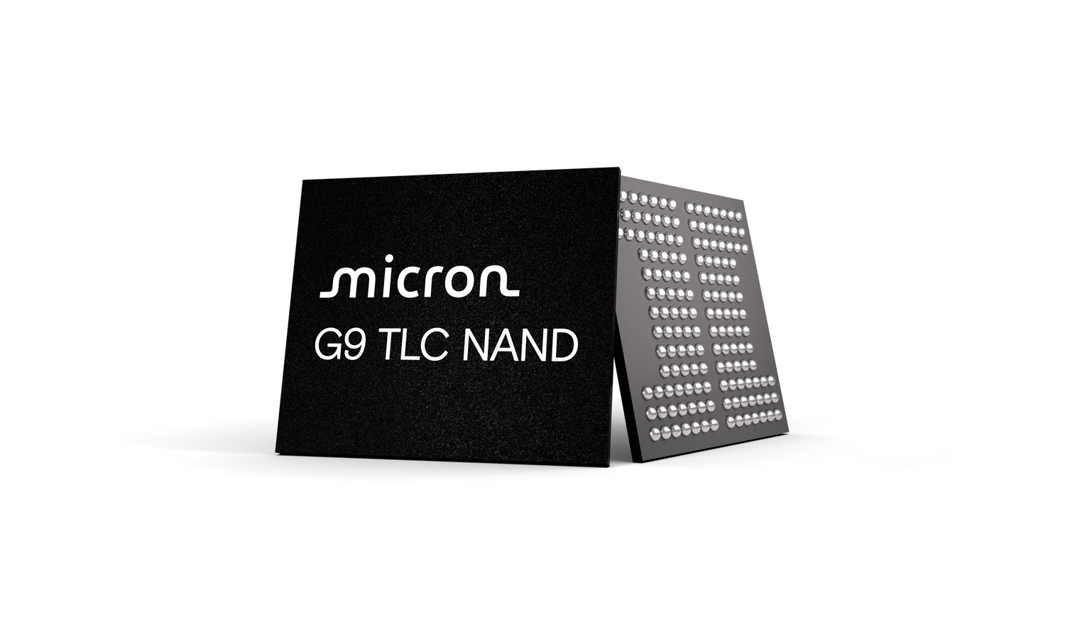 Micron G9 TLC NAND angled chip