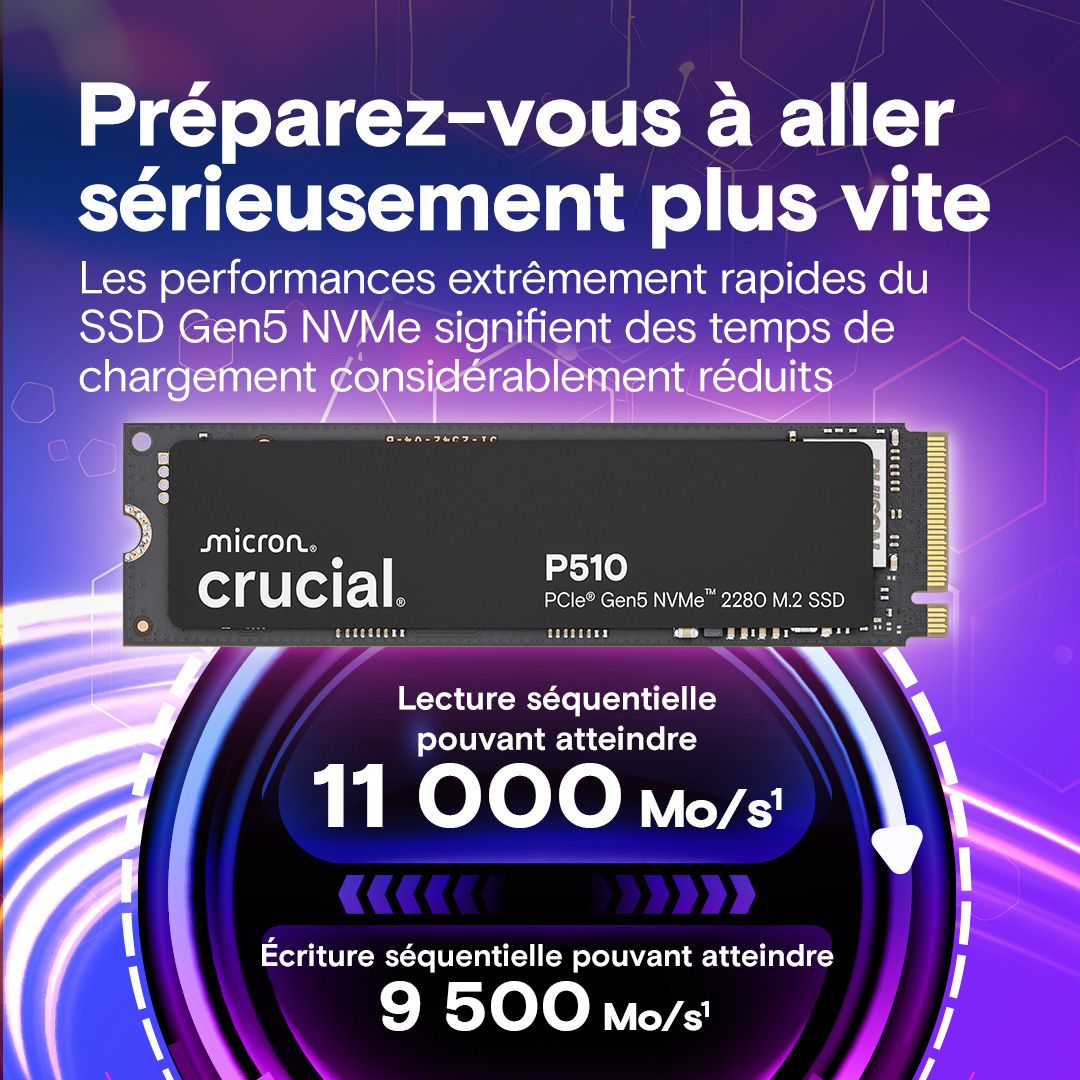 Disco SSD Crucial P3 NVMe 500GB, QLC, 3D NAND, PCIe Gen3 X4, M.2 2280