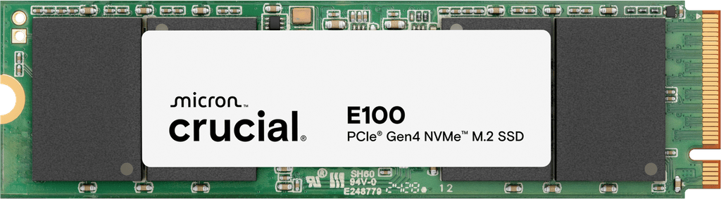 Crucial E100 1TB PCIe Gen4 NVMe M.2 SSD- view 1