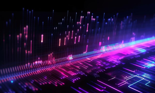 Abstract image of light beams