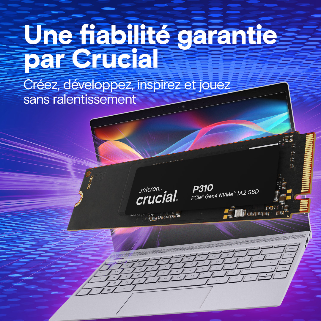 Crucial P310 500GB PCIe Gen4 NVMe 2280 M.2 SSD | CT500P310SSD8