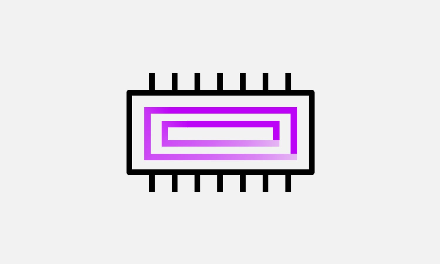 A black and purple icon representing an SOEDIMM chip