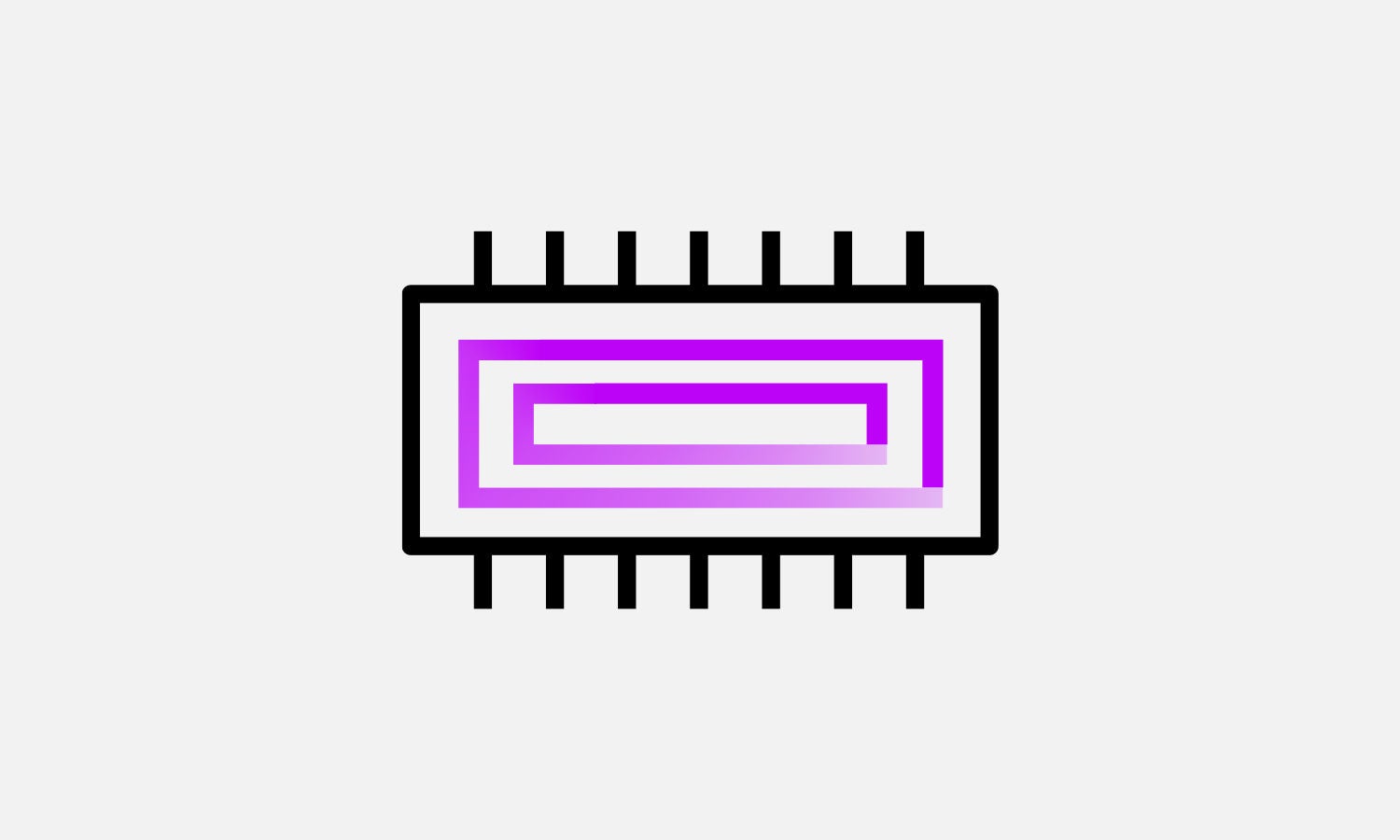 A black and purple icon representing an SOEDIMM chip