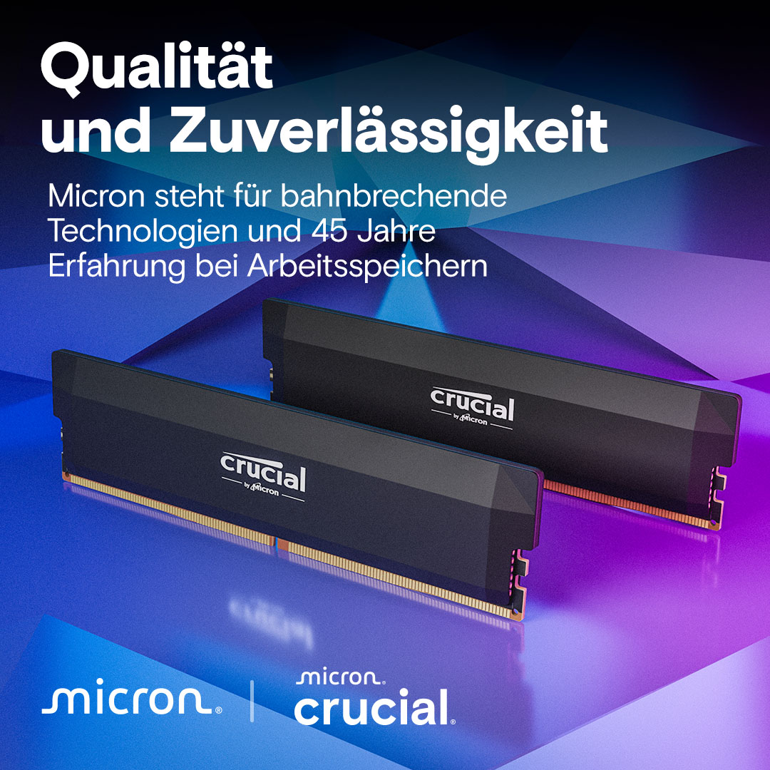 Crucial Pro DDR5-6000 32GB（16GB×2) CRUCIAL Pro Overclocking 32GB (2x16GB) 6000MHz Czarny Pamięć