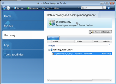 Acronis True Image Backup5