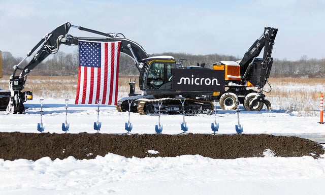 2026 Micron New York groundbreaking ceremony