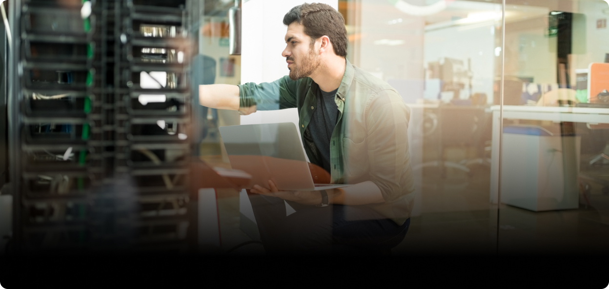 Men working on system