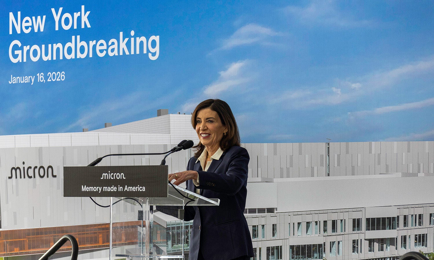 2026 Micron New York groundbreaking ceremony