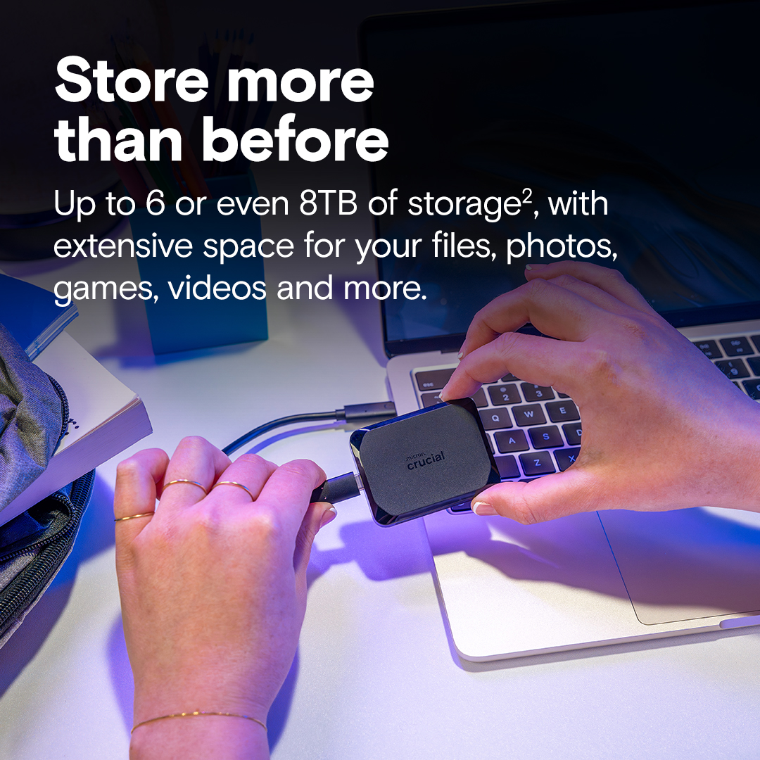 Crucial X10 4TB Portable SSD- view 2