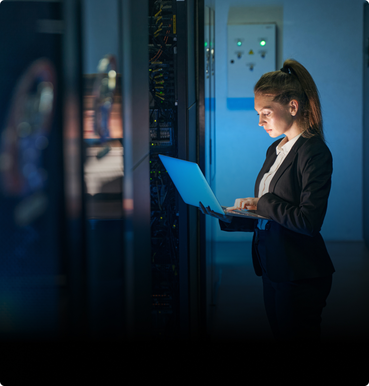 Women working with laptop